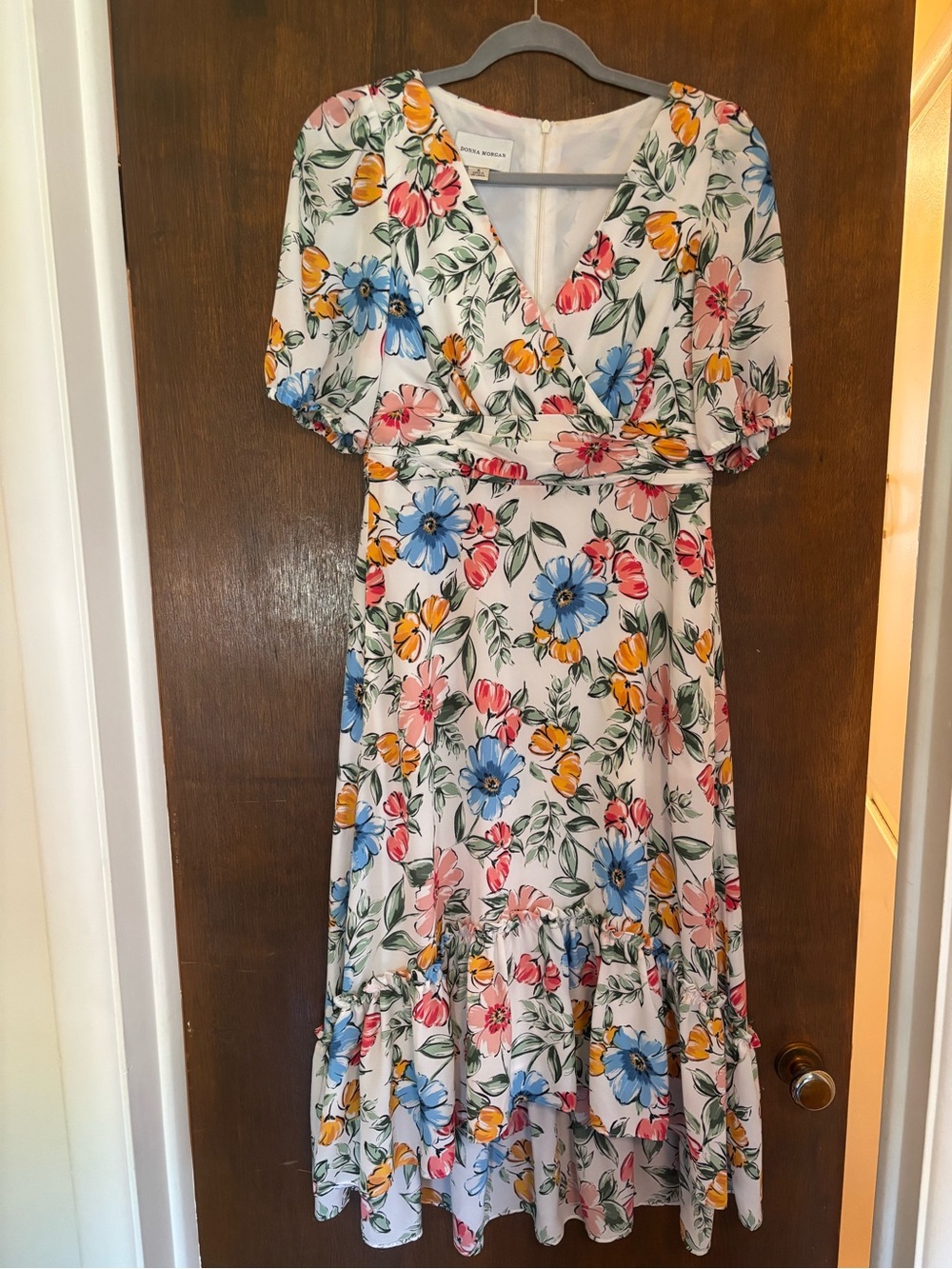 Floral V-Neck Midi Dress